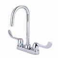 Central Brass Slow-Close Two Handle Cast Brass Bar/Laundry Faucet in Chrome 0084-ELS17FC